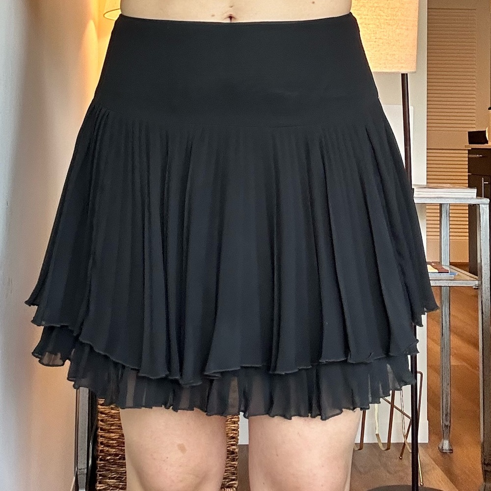 Nanette Lepore black mini skirt